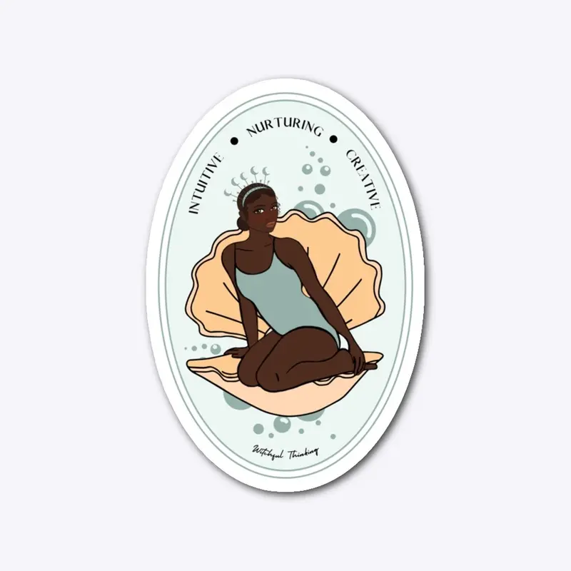 Water Goddess Die-Cut Sticker