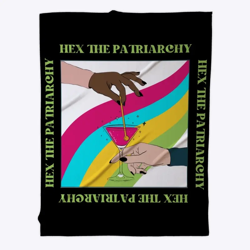 Hex The Patriarchy Fleece Blanket 