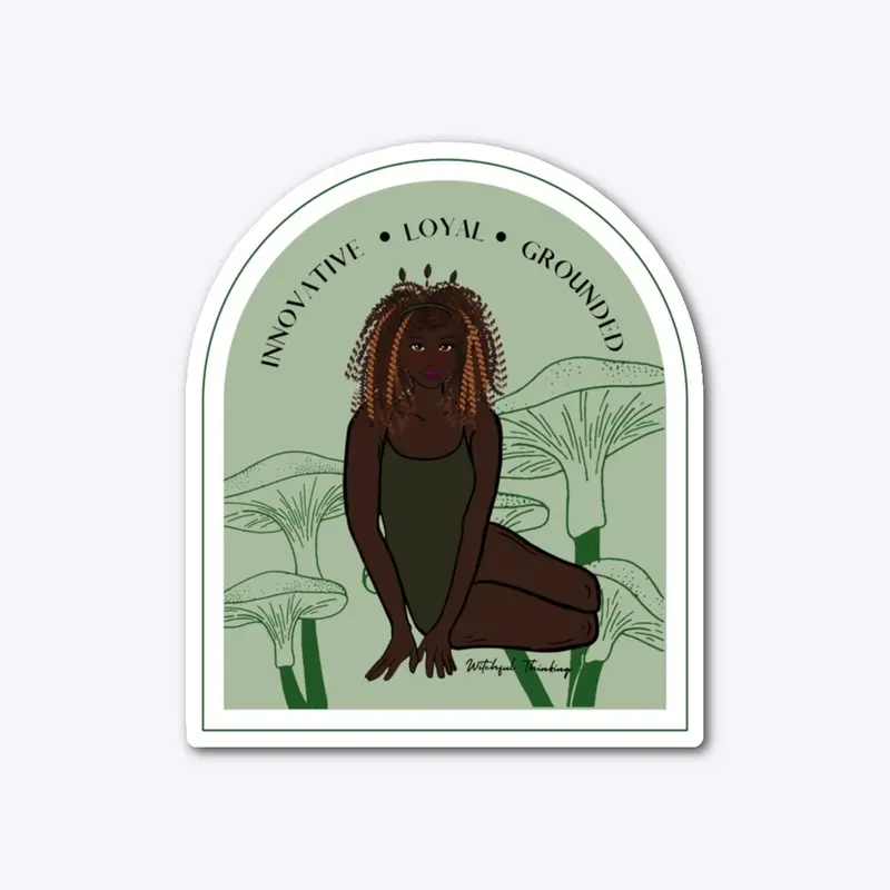 Earth Goddess Die-Cut Sticker